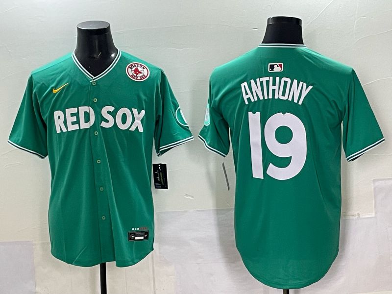 Men 2025 Boston Red Sox #19 Anthony Drak Green Joint Name Nike MLB Jersey 038